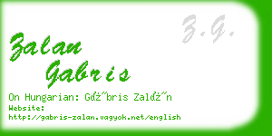 zalan gabris business card